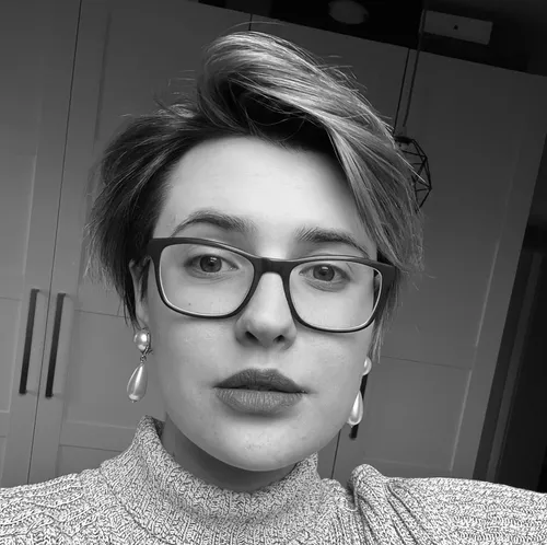 Black and white portrait